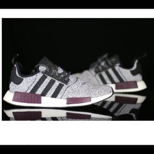 Adidas NMS R1 Champs Sports Grey, Black & Purple Men’s Size 8 Women’s size 9